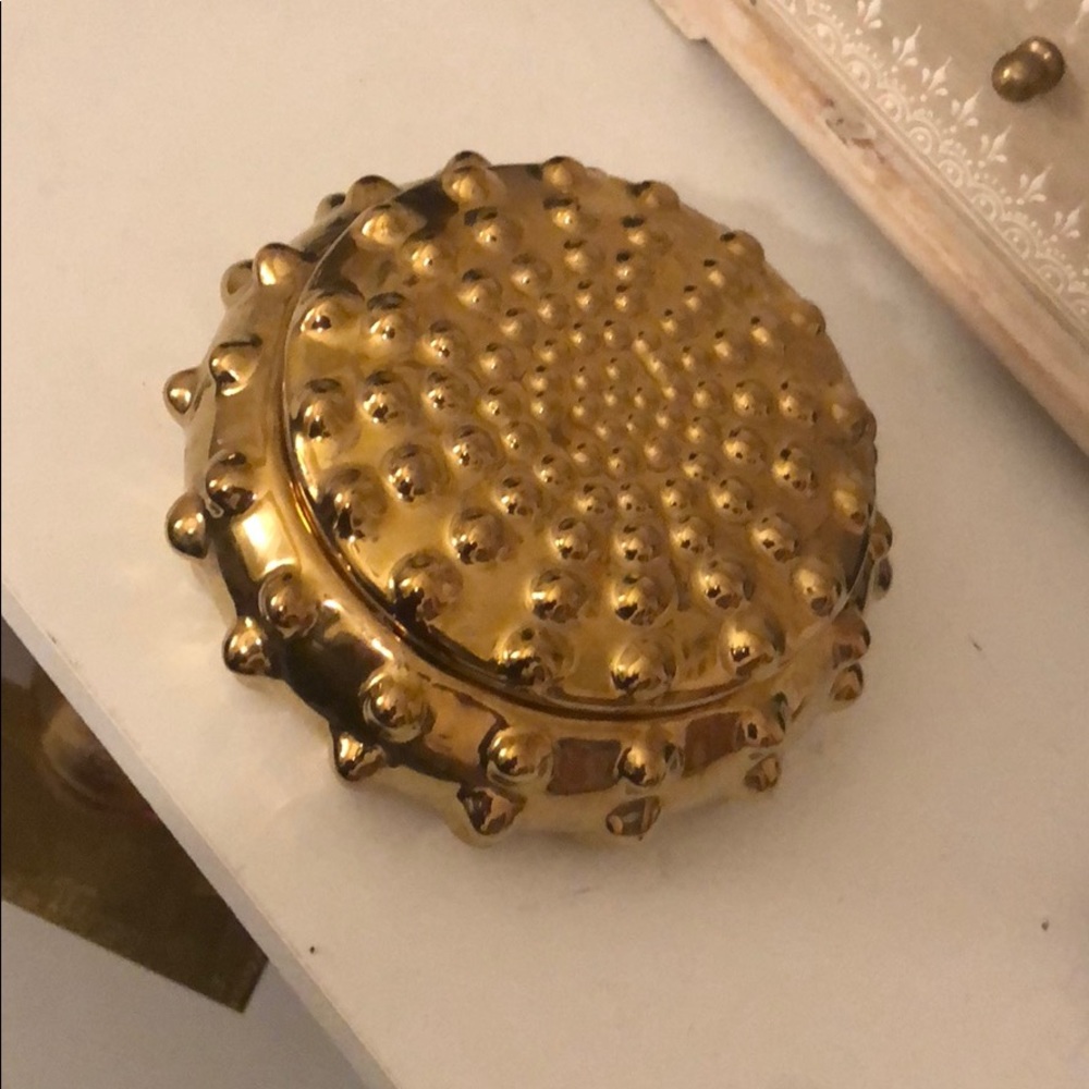 Cute gold storage decor bowl